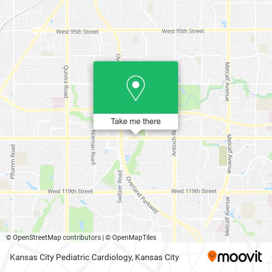 Kansas City Pediatric Cardiology map