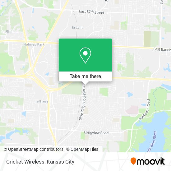 Mapa de Cricket Wireless