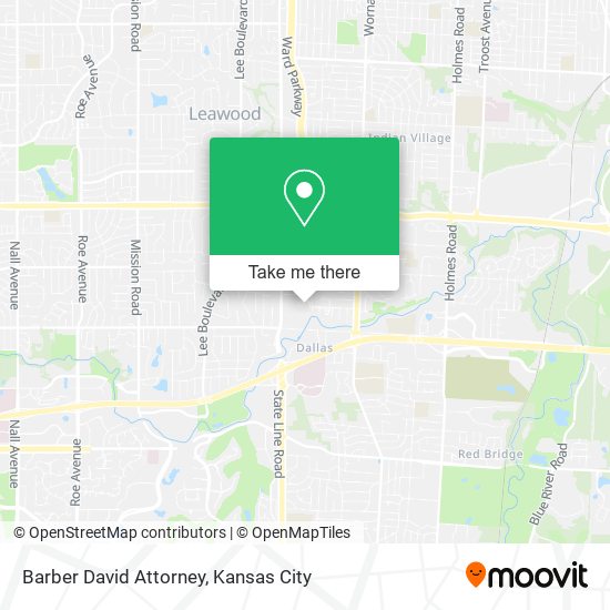 Barber David Attorney map