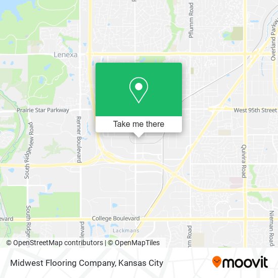 Midwest Flooring Company map