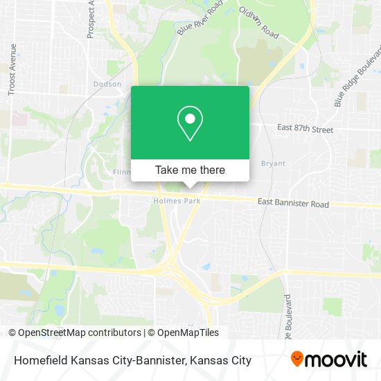 Homefield Kansas City-Bannister map