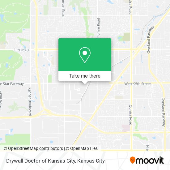 Mapa de Drywall Doctor of Kansas City