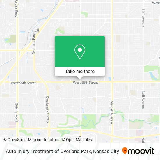 Auto Injury Treatment of Overland Park map