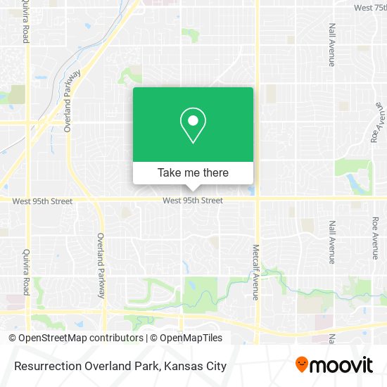 Resurrection Overland Park map