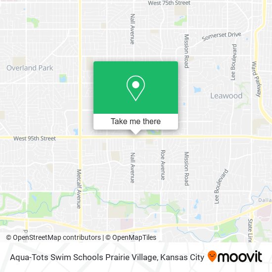 Mapa de Aqua-Tots Swim Schools Prairie Village