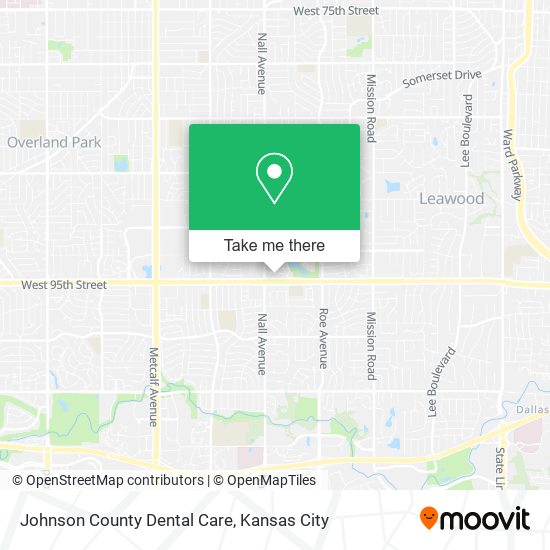 Mapa de Johnson County Dental Care