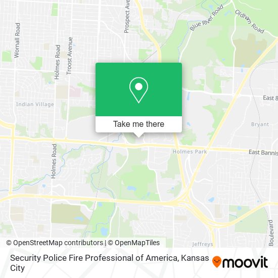 Security Police Fire Professional of America map