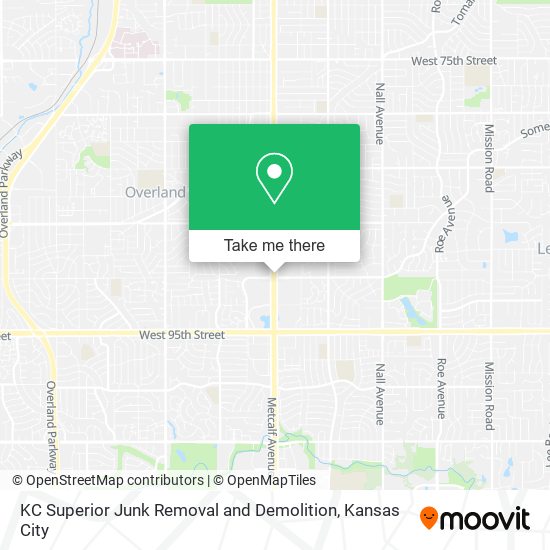 KC Superior Junk Removal and Demolition map