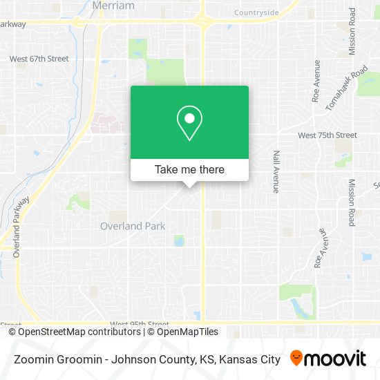 Zoomin Groomin - Johnson County, KS map
