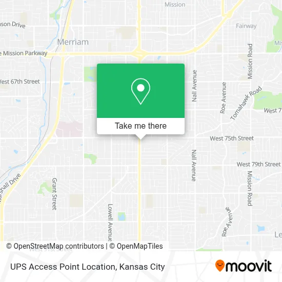 UPS Access Point Location map