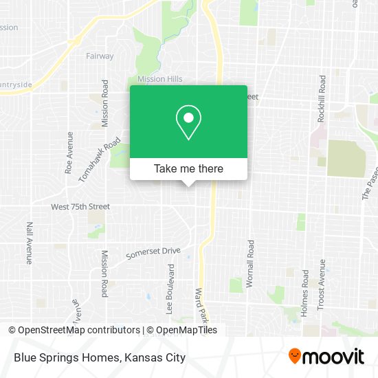 Blue Springs Homes map