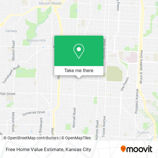 Mapa de Free Home Value Estimate