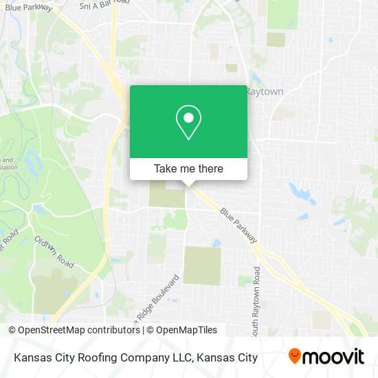 Kansas City Roofing Company LLC map