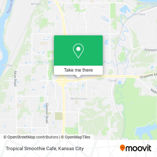 Tropical Smoothie Cafe map