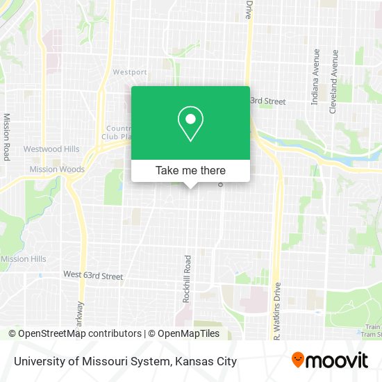 Mapa de University of Missouri System