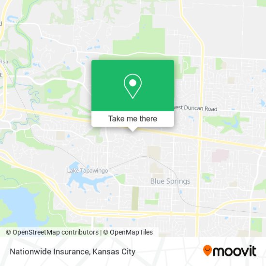 Mapa de Nationwide Insurance