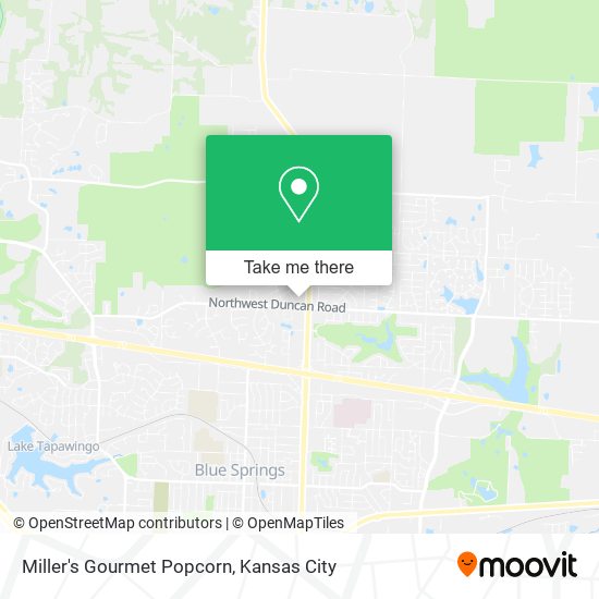 Miller's Gourmet Popcorn map