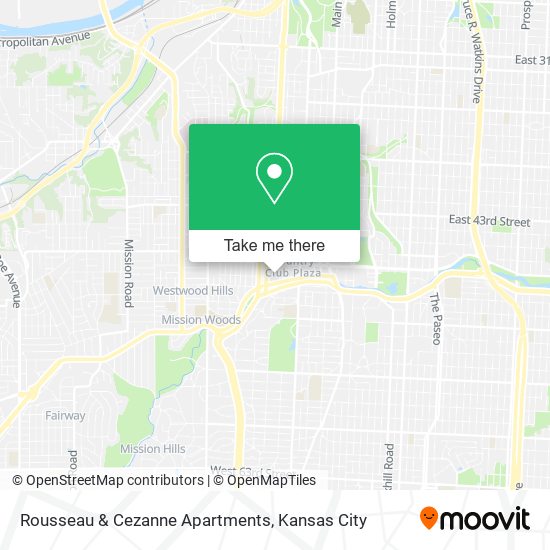Mapa de Rousseau & Cezanne Apartments