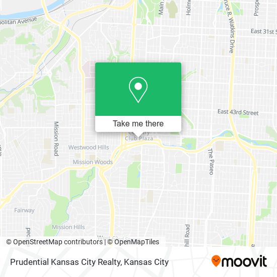 Prudential Kansas City Realty map