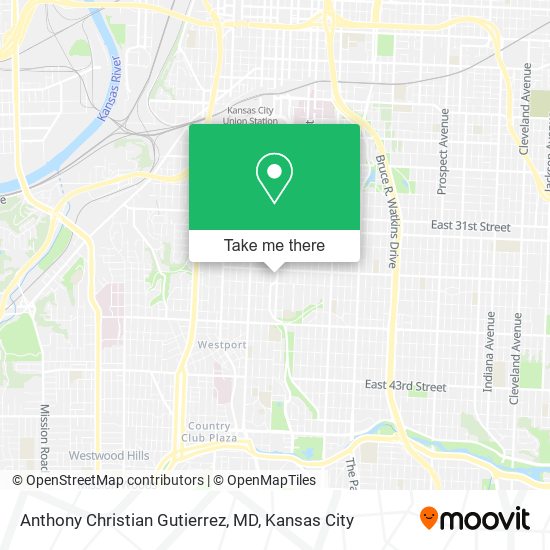 Anthony Christian Gutierrez, MD map