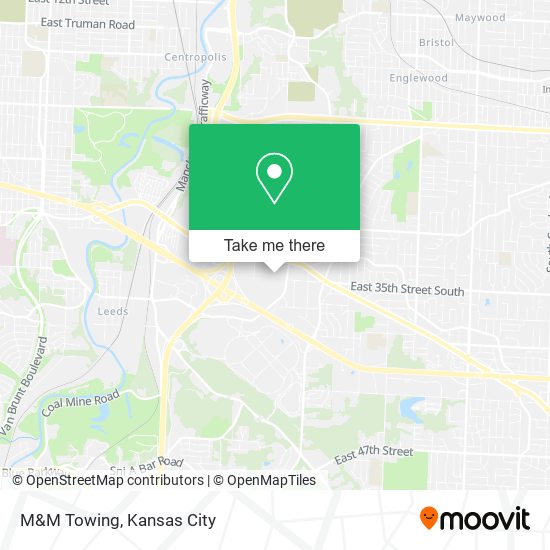 Mapa de M&M Towing