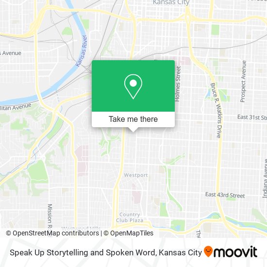 Mapa de Speak Up Storytelling and Spoken Word