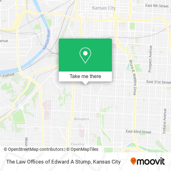 The Law Offices of Edward A Stump map