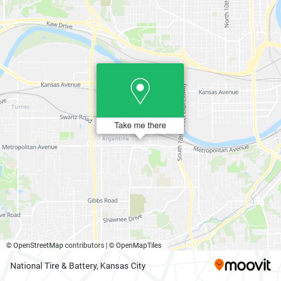 National Tire & Battery map