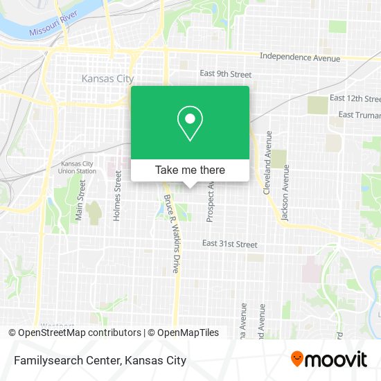 Mapa de Familysearch Center