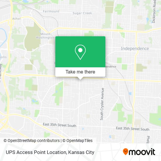 UPS Access Point Location map