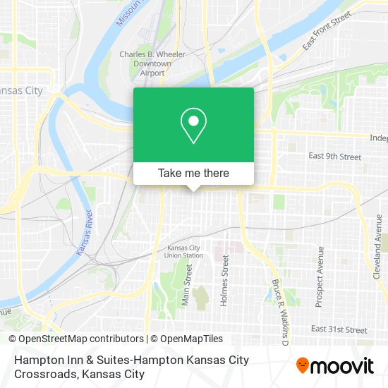 Mapa de Hampton Inn & Suites-Hampton Kansas City Crossroads