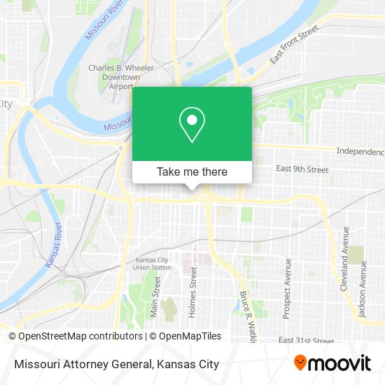 Mapa de Missouri Attorney General