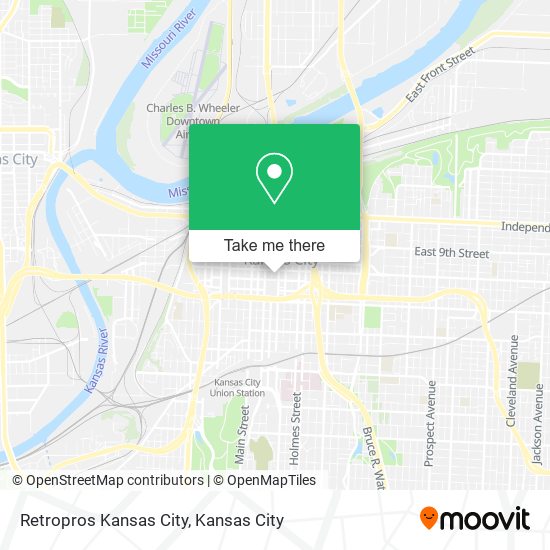 Mapa de Retropros Kansas City
