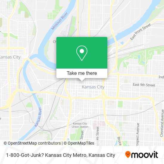 Mapa de 1-800-Got-Junk? Kansas City Metro
