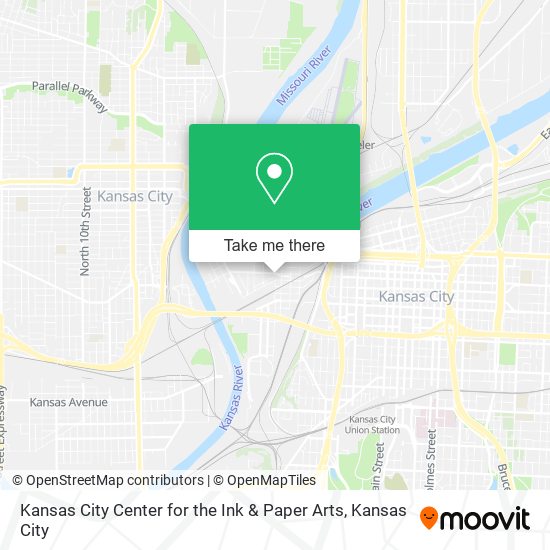 Kansas City Center for the Ink & Paper Arts map