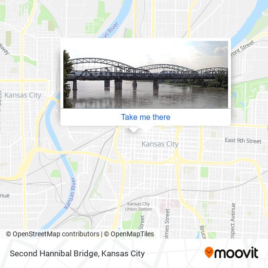 Mapa de Second Hannibal Bridge