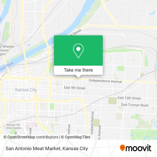 Mapa de San Antonio Meat Market
