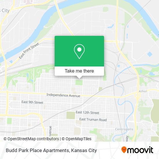 Mapa de Budd Park Place Apartments