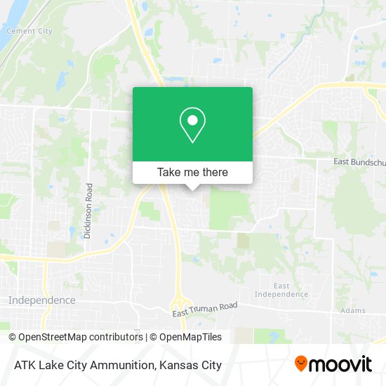 Mapa de ATK Lake City Ammunition