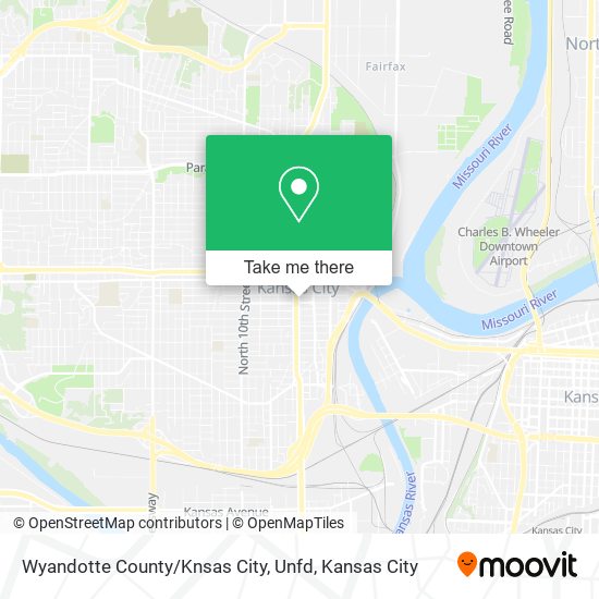 Mapa de Wyandotte County / Knsas City, Unfd