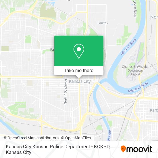 Mapa de Kansas City Kansas Police Department - KCKPD