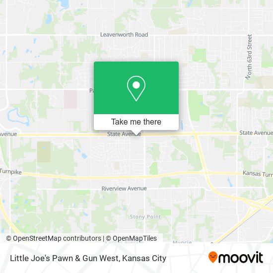 Little Joe's Pawn & Gun West map