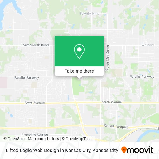 Lifted Logic Web Design in Kansas City map