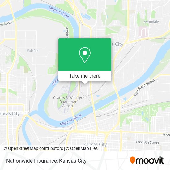 Mapa de Nationwide Insurance