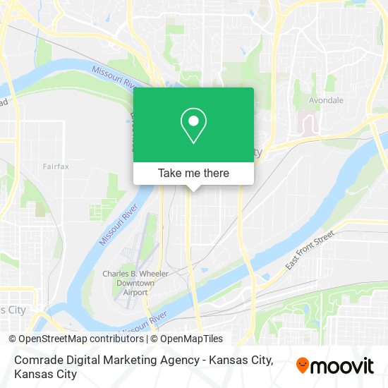 Mapa de Comrade Digital Marketing Agency - Kansas City