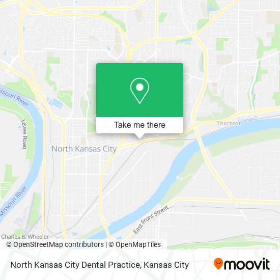 Mapa de North Kansas City Dental Practice