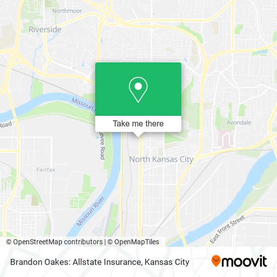 Brandon Oakes: Allstate Insurance map