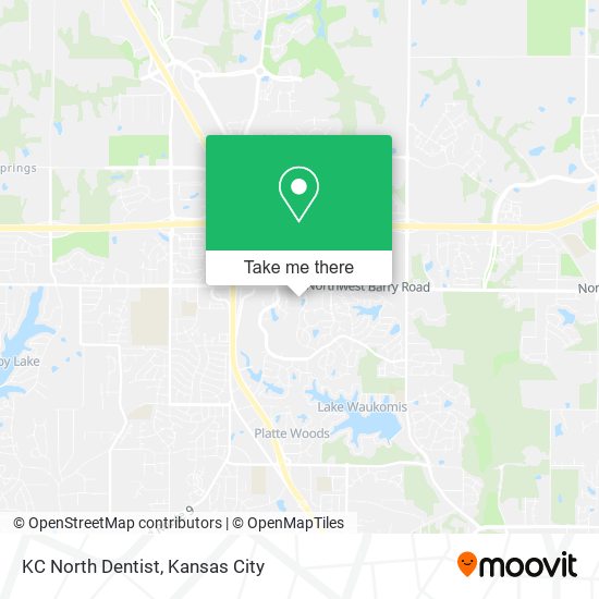 KC North Dentist map