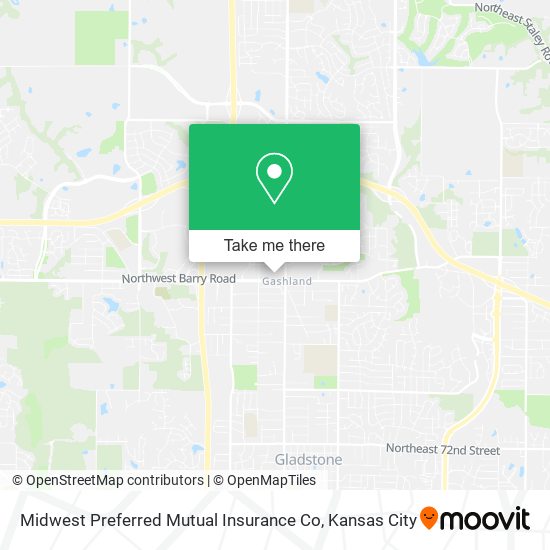 Mapa de Midwest Preferred Mutual Insurance Co