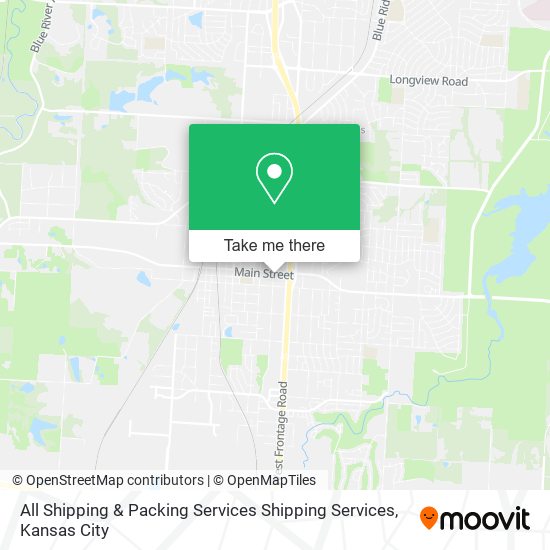 Mapa de All Shipping & Packing Services Shipping Services